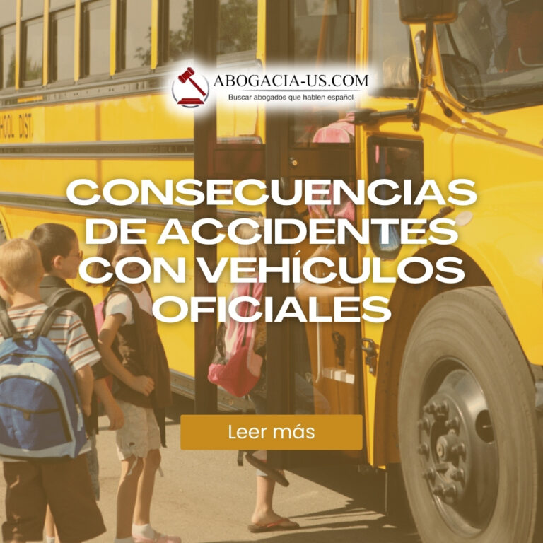 Las consecuencias de un accidente en que se ven implicados vehículos oficiales