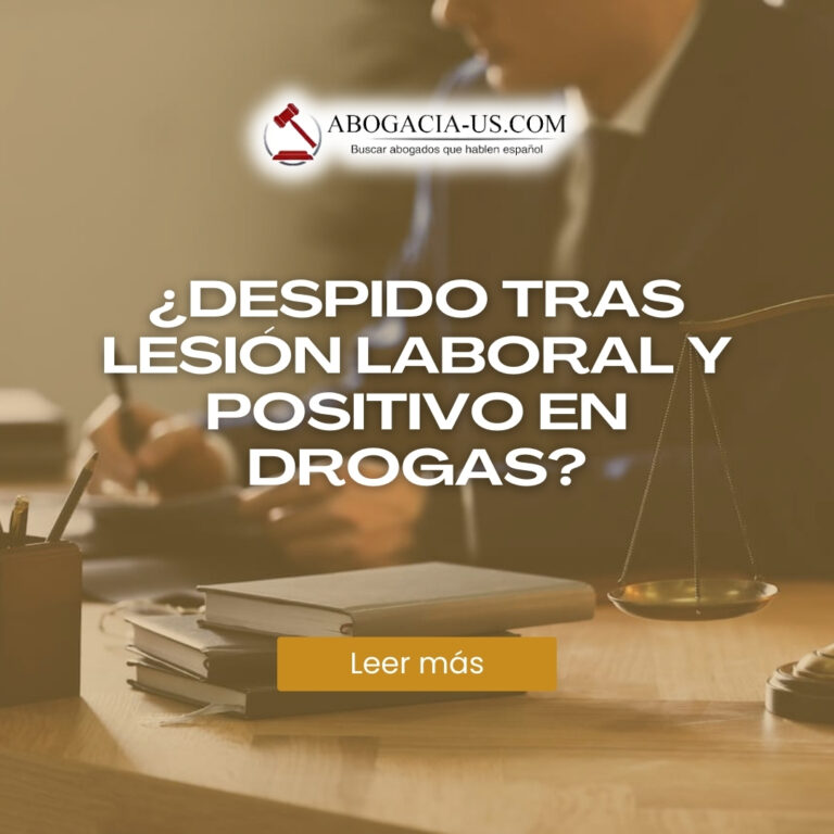 ¿Tiene derecho su empleador a despedirlo si tras una lesión laboral las pruebas de drogas le dan positivo?