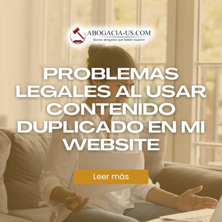 ¿Qué problemas legales podría tener al usar contenido duplicado en mi website?